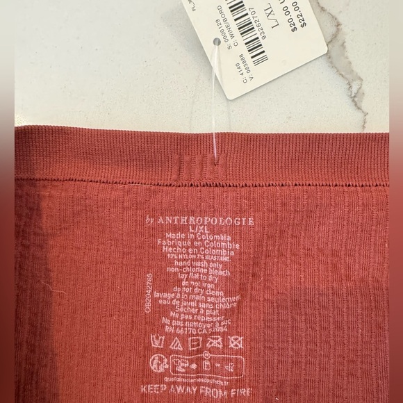 Anthropologie Regan Seamless Boyshorts l/xl in wine NWT - Picture 6 of 9